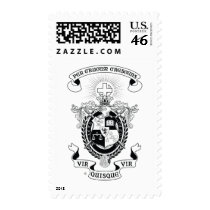 LCA Coat of Arms B+W Postage Stamps