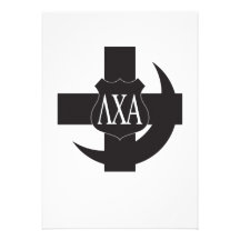 LCA Friendship Pin B+W Personalized Invitation