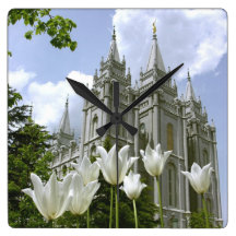 LDS Temple Square Wall Clock