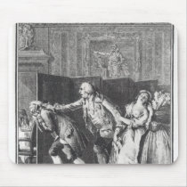 Le Baron chassa Candide du Chateau Mouse Pads