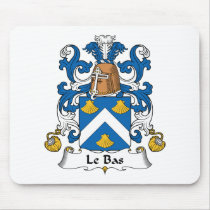 Le Bas Family Crest Mouse Pad