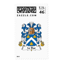 Le Bas Family Crest Stamp