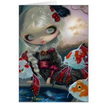 "Le Bassin des Carpes" Greeting Card