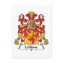Le Blanc Family Crest postcards by coatsofarms Le Blanc Family Crest postcards