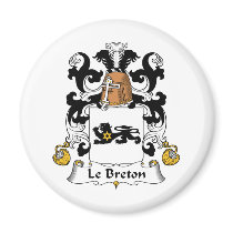Le Breton Family Crest magnets