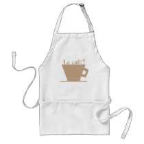 Le Cafe? aprons by Quill_And_Me Le Cafe? aprons