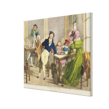 Le Cafe, pub. by Rodwell and Martin, 1820 (colour Canvas Print