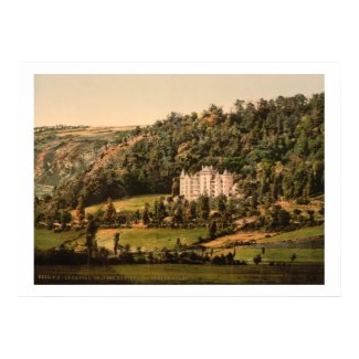 Le Cantal, Chateau Anteroche, France imprimer antique