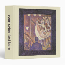 Le Chahut, The Can-Can by George Pierre Seurat Vinyl Binder