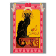 Le Chat D'Amour (ii) Greeting Card