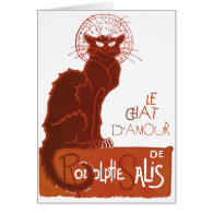 Le Chat D'Amour (v) Greeting Card