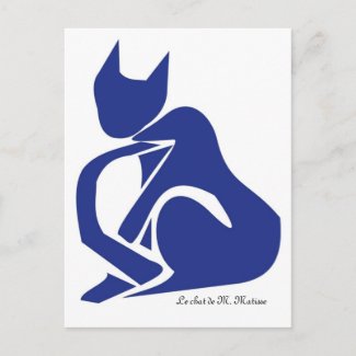 Le chat de M. Matisse postcard