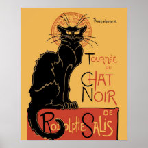 Le Chat Noir by Steinlen Print