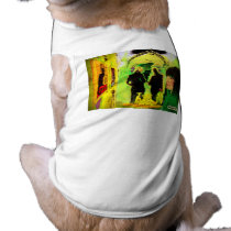 "Le Chat Noir"  Doggie Ribbed Tank Top pet clothing