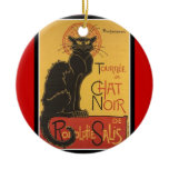 LE CHAT NOIR PRINT CHRISTMAS ORNAMENT