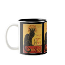 LE CHAT NOIR PRINT COFFEE MUG