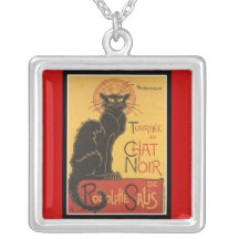 LE CHAT NOIR PRINT NECKLACE
