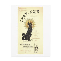 Le Chat Noir The Black Cat Post Card