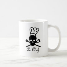 le chef skull icon coffee mugs