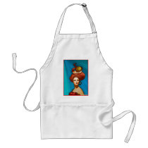 "Le Cheveux Rouges" Apron by cstaley416 "Le Cheveux Rouges" Apron