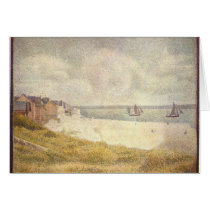 Le Crotoy, downstream by Georges Seurat Card