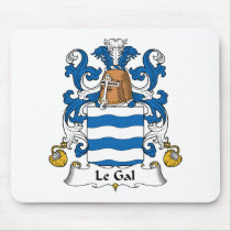 Le Gal Family Crest mousepads