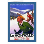 "Le Hohwald" Vintage French Travel Poster Greeting Cards