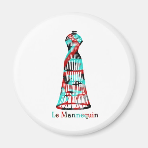 Le Mannequin Fridge Magnet