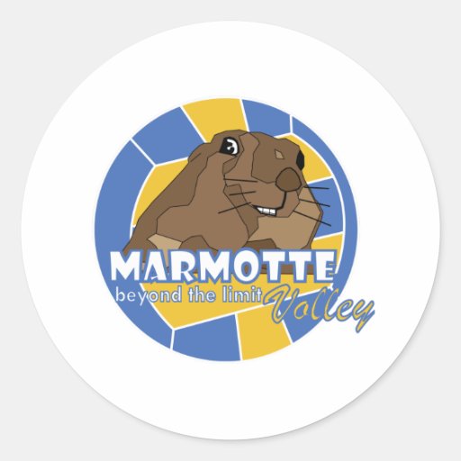 le marmotte di ovindoli round stickers