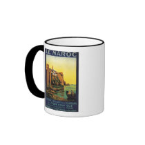 Le Maroc mugs by vintagegiftmall Le Maroc mugs