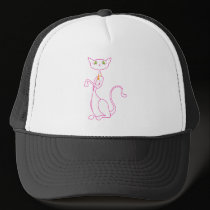 Le Meow Blanc Caps hats