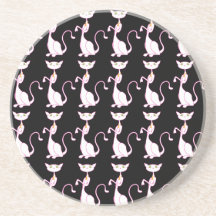 Le Meow Blanc Coaster