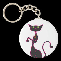 Le Meow Noir Keychain keychains