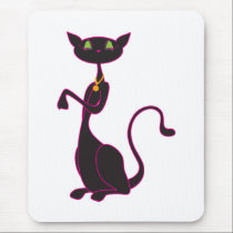 Le Meow Noir Mousepad