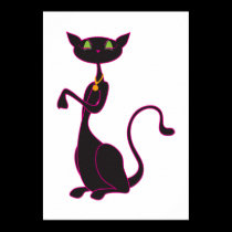 Le Meow Noir Print