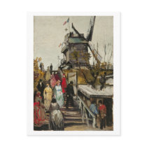 Le Moulin de Blute-Fin, Vincent van Gogh Postcard