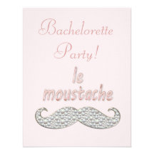 le moustache personalized announcement