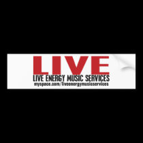 LE Music Services Bumper Sticker bumper stickers