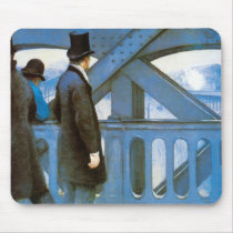 Le Pont de l'Europe by Gustave Caillebotte Mousepad