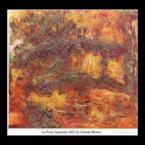 Le Pont Japonais 1922 by Claude Monet Posters