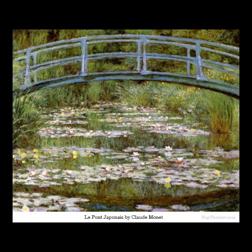 Le Pont Japonais by Claude Monet Poster