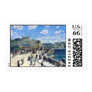 Le Pont-Neuf, Paris Pierre Auguste Renoir painting Stamps