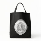 grocerytote - Awesome Bag made from my original Sketch named "Le portrait de la Vampiresse" ! Choose the style and color to make you very own lovely bag!: Sizes  Available colors: black