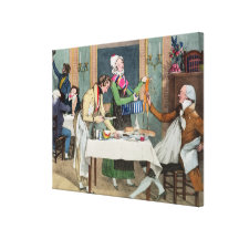 Le Restaurant, pub. by Rodwell and Martin, 1820 (c Canvas Print