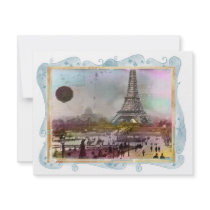 Le Tour Eiffel Invitation Announcement