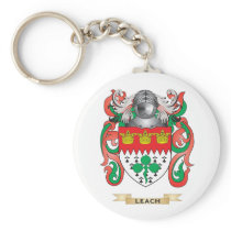 Leach Coat of Arms (Family Crest) Keychains
