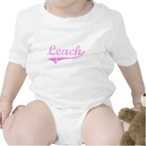 Leach Last Name Classic Style Baby Bodysuit