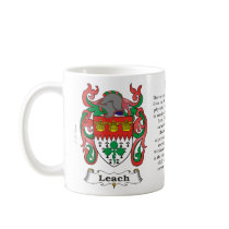 Leach, the origin, meaning and the crest mugs