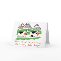 Lead Cow Greeting Card