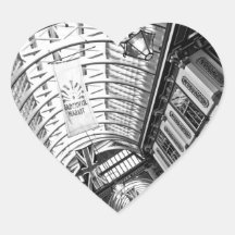 Leadenhall Market London Heart Stickers